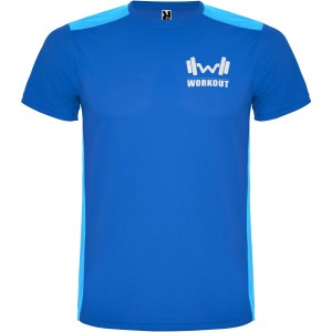 Detroit rvid ujj uniszex sportpl, royal blue (T-shirt, pl, kevertszlas, mszlas)