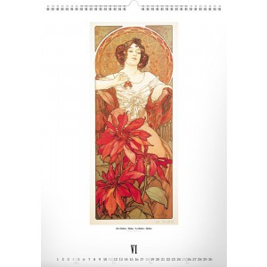 Falinaptr Alphonse Mucha 2024, 33  46 cm (naptr)