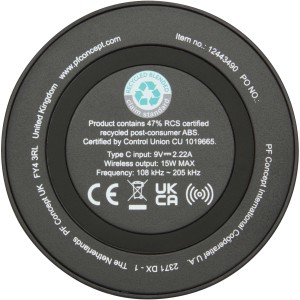 Freal 15W jramanyag tltpad, fekete (powerbank)