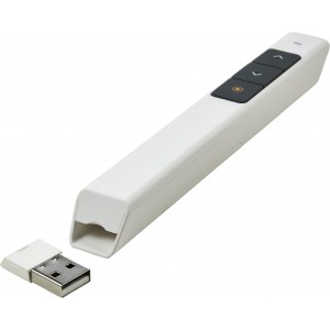 Lézerpointer USB csatlakozóval, fehér (lézerpointer)