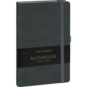 Notebook Gray, lined, 13 � 21 cm