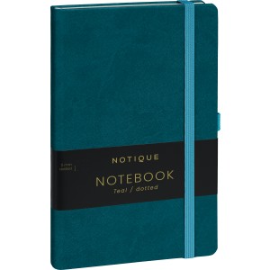 Notebook Teal, dotted, 13 � 21 cm