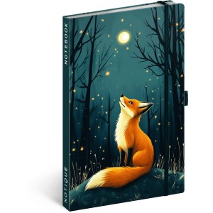 Notesz Fox, lined, 13 x 21 cm