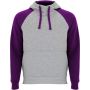 Roly Badet gyerek kapucnis pulver, Heather grey, Purple