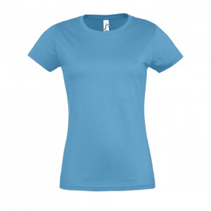 Sols Imperial ni pl, Aqua (T-shirt, pl, 90-100% pamut)