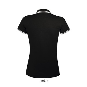 Sols Pasadena ni pikpl, Black/White (gallros pl, 90-100% pamut)
