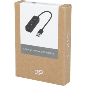 Tekio ADAPT alumnum USB 3.0 eloszt, fekete (vezetk, eloszt, adapter, kbel)