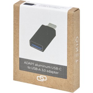 Tekio ADAPT alumnum USB-C s USB-A 3.0 adapter, fekete (vezetk, eloszt, adapter, kbel)